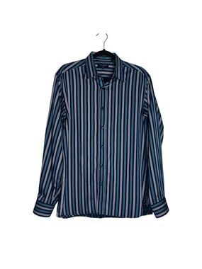 Ted Baker Striped Long Sleeve Button Up Dress Shirt Sz 3 (M)